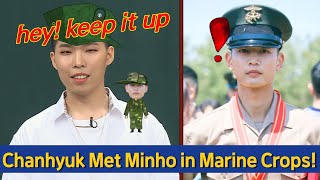 What did Minho say to Chanhyuk when their First Met in Millitary?😮