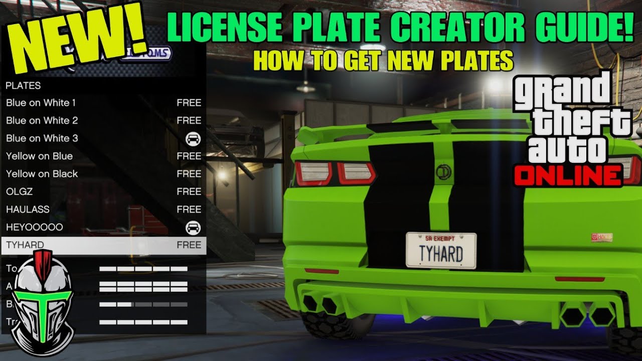 NEW! GTA Online License Plate Creator Guide! YouTube