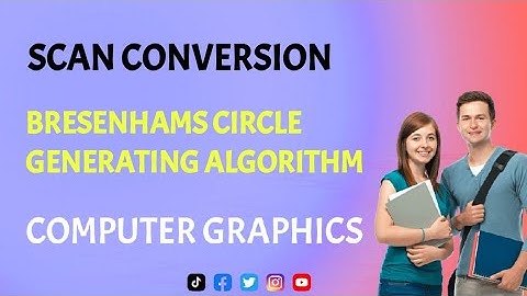 Bresenhams circle generating algorithm|scan conversion of circle|Computer graphics malayalam