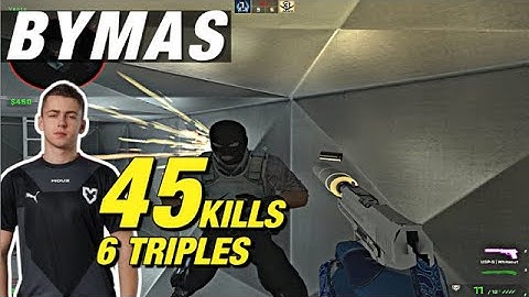 Bymas nuke game (45 kills) 6 TRIPLES ! CSGO Bymas POV