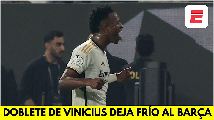 DOBLETE DE VINICIUS para el 2-0 del REAL MADRID vs BARCELONA en EL CLÁSICO | Supercopa de España