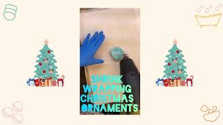 Shrink Wrapping Christmas Ornaments Bath Bombs!