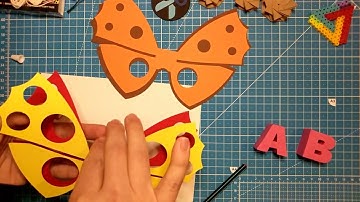 Timelapse Cuttle.xyz cardstock mask workshop, 30 second version