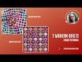 Two modern quilts: colour chart and garden fence - video tutorial