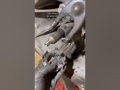 What a bad release bearing will do. - YouTube