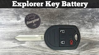 2011 - 2013 Ford Explorer Key Fob Battery Replacement - How To Change Replace Remote Key Batteries