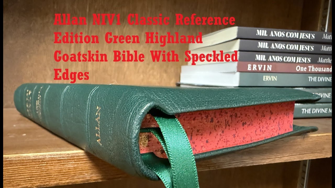 Allan NIV Classic Reference Edition Green Highland Goatskin Bible with Speckled Edges — Reaction