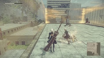 NieR:Automata Lv20 Father Servo Fight