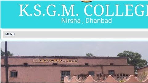 BBMKU UNIVERSITY Ksgm College Nirsha Addmission date start online