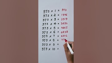 Find mistake in last digit of Table 973...🤔#maths #trending #shorts #reasoning