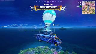 Driveable Battle Bus in Fortnite Gameplay [4K]