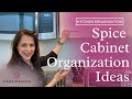 Spice Cabinet Organization Ideas | Kitchen Organization | Cary Prince Organizing