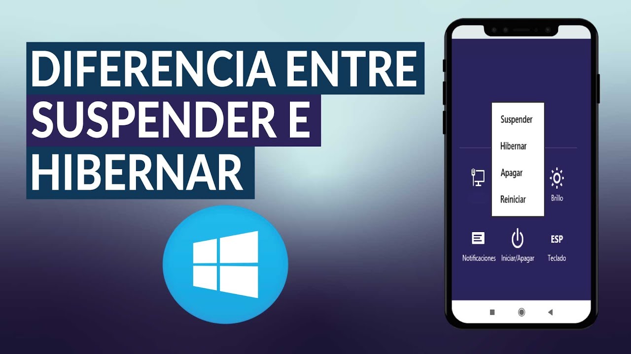 ¿Cuál es la Diferencia Entre Suspender e Hibernar en Windows? - YouTube