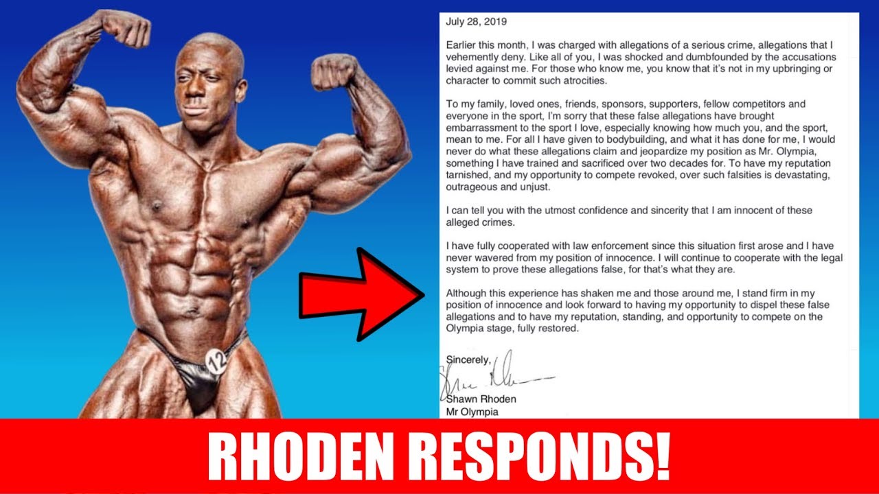 muscles of the foot Shawn Rhoden Releases Official Statement