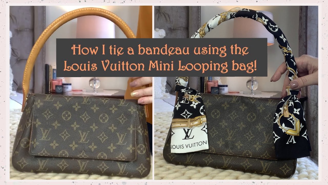 how to TIE A SCARF on your HANDBAG, Louis Vuitton Nice Mini