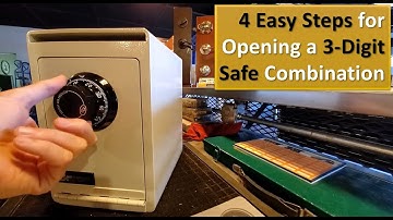 How to Open Safes With 3 Number Combinations