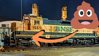 That time a locomotive's nose was literally FULL of POOP...