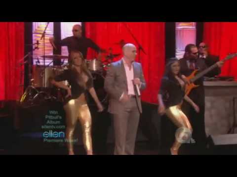 HD Pitbull I Know You Want Me Calle Ocho Hotel Room Service Live At Ellen Show 09 10 2009
