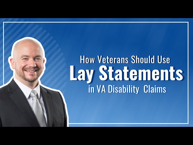 VA Disability Benefits Buddy Statements For Veterans How