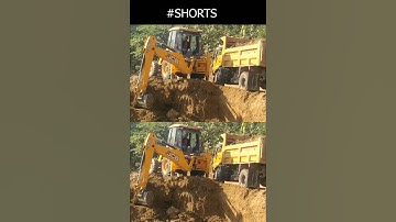 JCB Backhoe Machine Loading DumpTruck #shorts #short #subscribe #jcb3dx  #jcbvideo #backhoe #truck