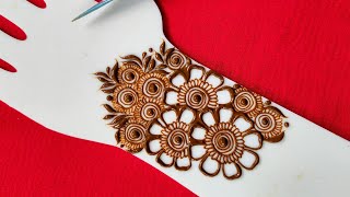 Beautiful Back Hand Henna Design|| Simple Mehndi Design|| 2021/2022|| @TazaheenArt screenshot 3