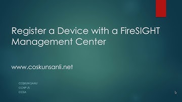 Register a Device with a FireSIGHT Management Center