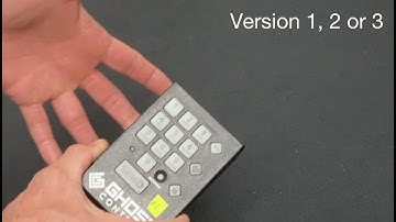 Ghost Controls Keypad Identification Version 1,2 or 3