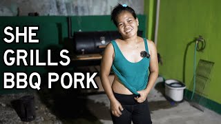 Filipina Wife SWEATS Over The Barbecue Grill But Foreign Husband Actually Does ALL The Hard Work