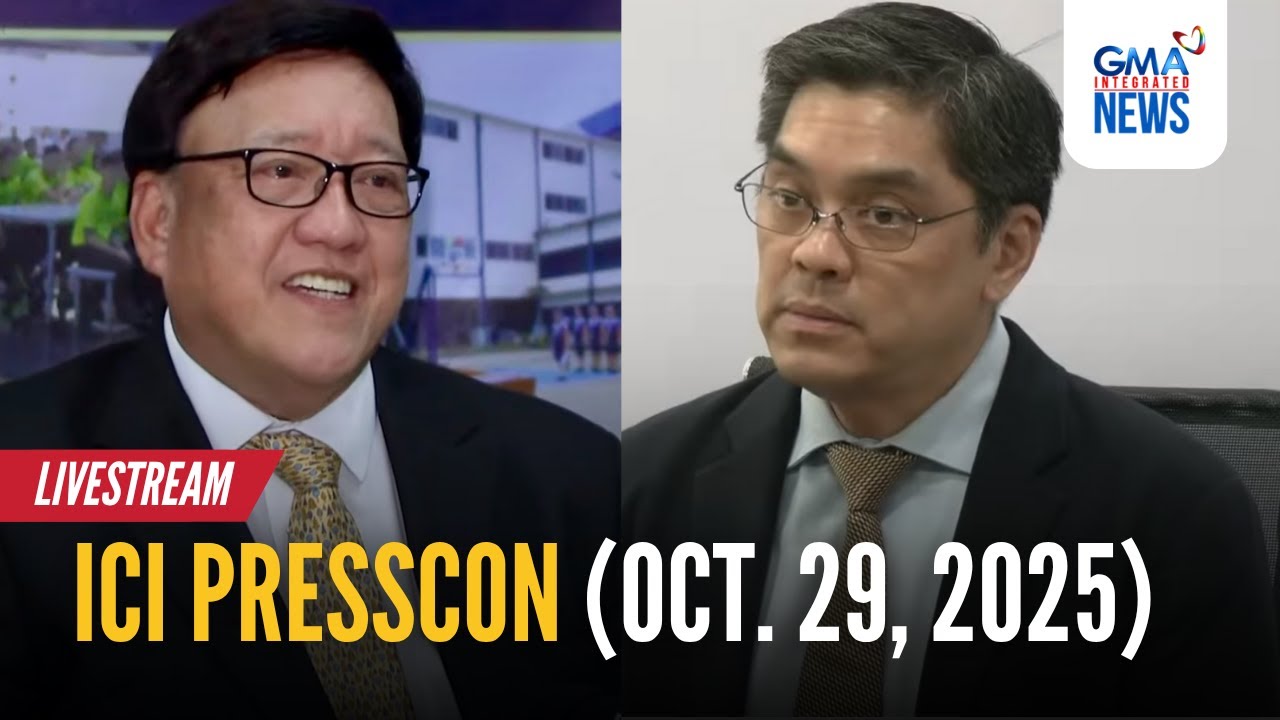 LIVE - ICI press briefing (Oct. 29, 2025) - Replay | GMA Integrated News