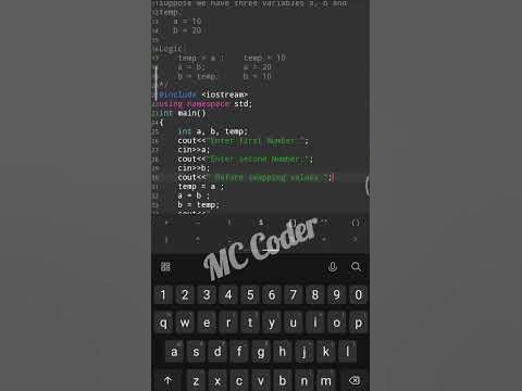 How to swap two numbers in c++ | Swapping Program In C++ Language | how ...