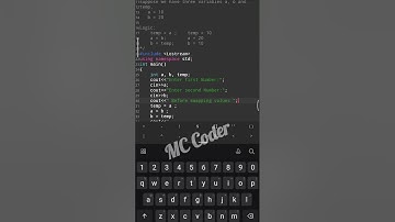 How to swap two numbers in c++ | Swapping Program In C++ Language | how to perform swapping #shorts