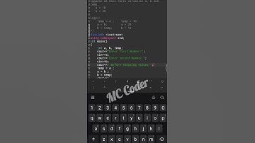 How to swap two numbers in c++ | Swapping Program In C++ Language | how to perform swapping #shorts