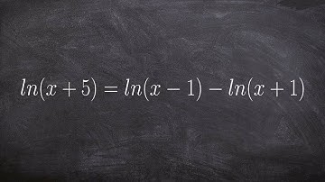 Solving a logarithmic equation with no solutions