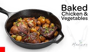 Baked Chicken & Vegetables | ബെക്ഡ് ചിക്കനും വെജിറ്റബിൾസും