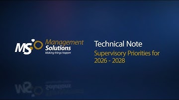 Supervisory Priorities for 2026 - 2028