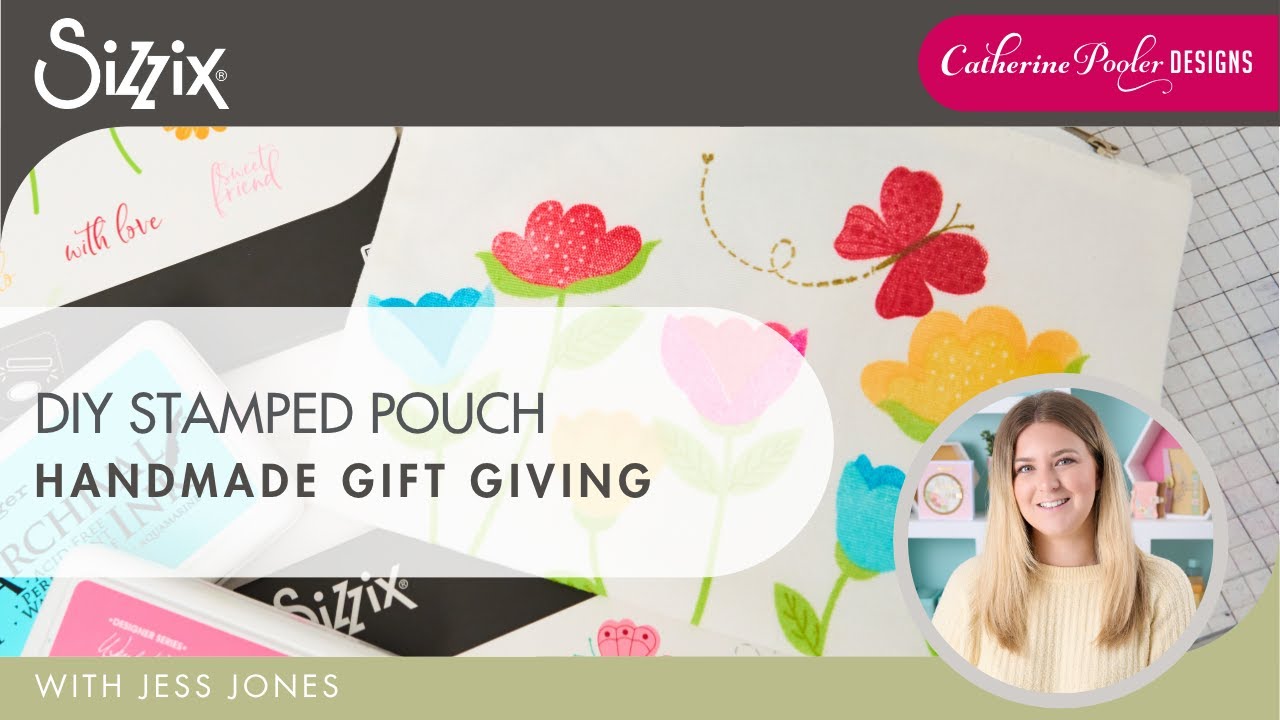 DIY! How to Stamp a Fabric Pouch | Handmade Gift Idea