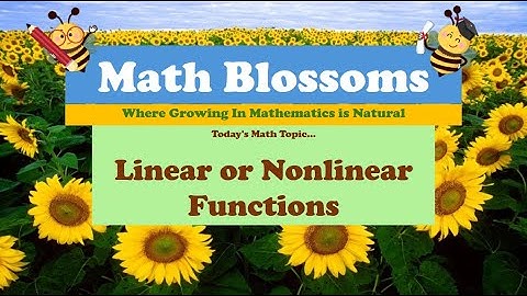 Linear and Nonlinear Functions
