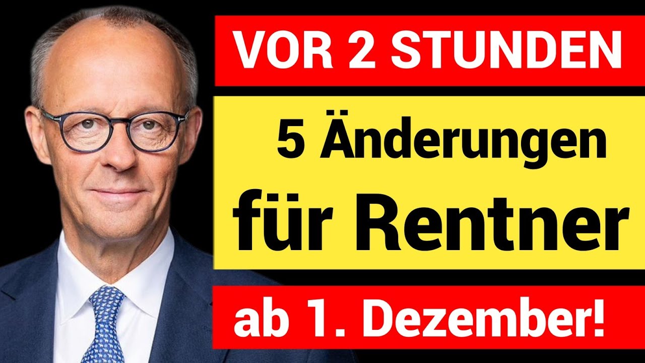 🚨 VOR 2 STUNDEN! Rentenhammer ab 1. Dezember 2025 – 5 Änderungen, die JEDER Rentner kennen muss!
