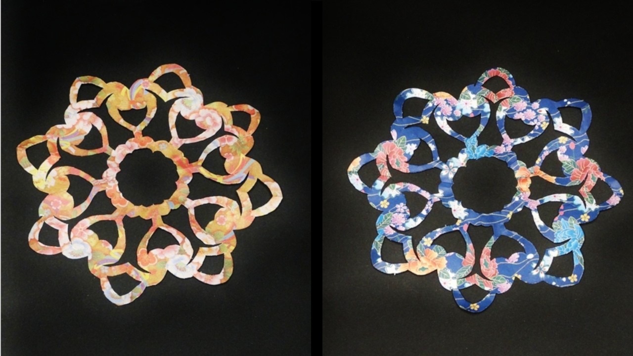 DIY | How to Make a Paper Flower Mandala | Easy Cutting Papercraft (1750)