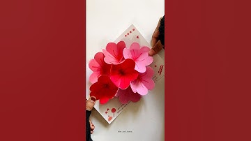 Easy Pop up flower gift idea 💌 #craft #diy #giftideas #youtubeshorts #shorts #handmade