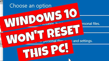 Windows 10 oplossen Er was een probleem bij het opnieuw instellen van uw pc Fout: Er zijn geen wi...