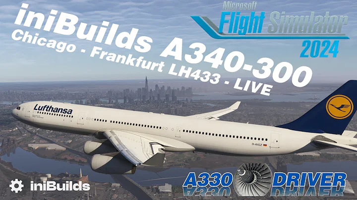 iniBuilds Airbus A340-300 Let's GO AGAIN Part 2| Chicago - Frankfurt Full Flight | Real Airbus Pilot