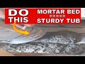 How to prevent tub failures | Mortar bed for tubs #shorts #tubs