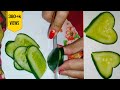 Cucumber Heart cutting| Vegetable Salad Decoration Idea#3 | Ramadan Special