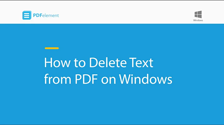 How to Delete Text from PDF on Windows