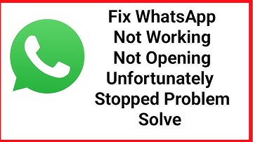 Fix WhatsApp Problem || Not Working Not Opening | Unfortunately Stopped Problem Solve