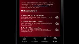 How to Manage Your AMC Stubs AList Reservations