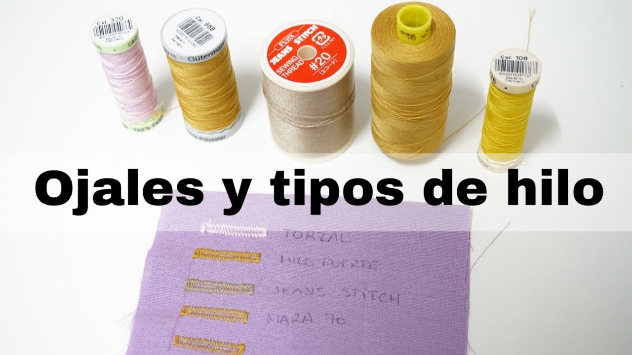 Tipos de hilo para coser a máquina