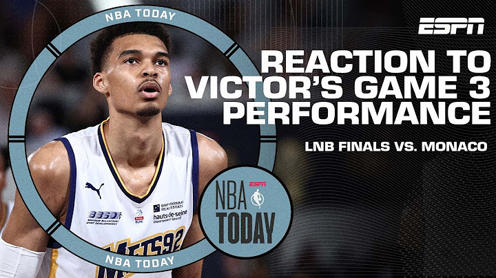 Reacting to Victor Wembanyama's Game 3 performance in the LNB Finals | NBA Today