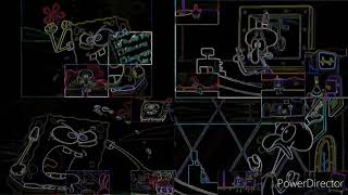 Spongebob Vs. Squidward Sparta Antimatter Remix Quadparison